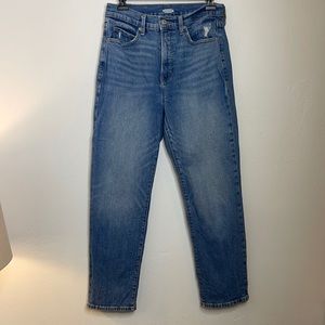 Old Navy Denim Blue Jeans Straight Leg Size 6